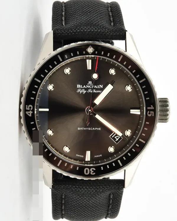 2025 Blancpain Fifty Fathoms 43MM Grey Dial Textile Strap (5000-1110-B52A)