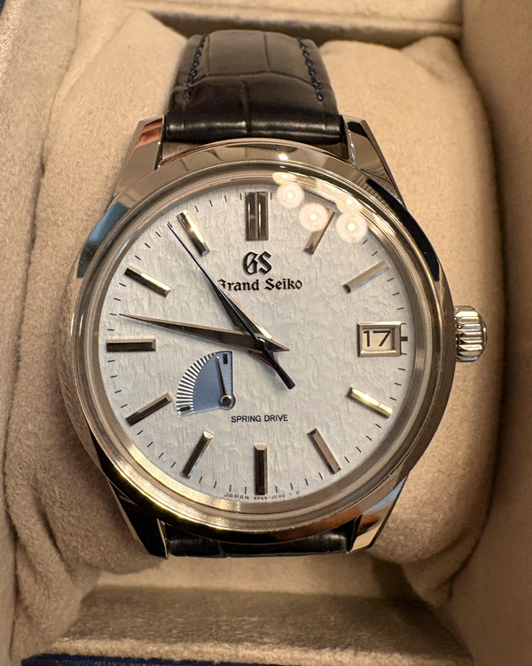 2025 Grand Seiko Elegance "Snowflake" 40.2MM Blue Dial Leather Strap (SBGA407G)