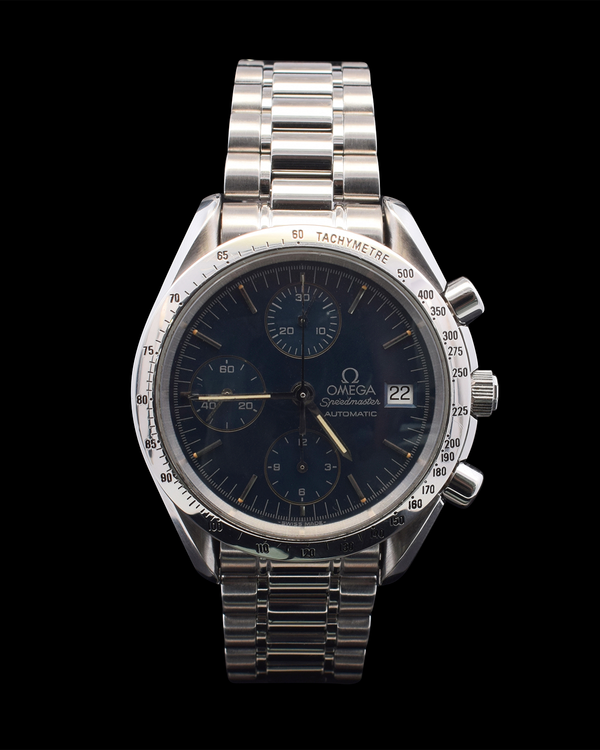 Omega Speedmaster Date Chronograph 39MM Blue Dial Steel Bracelet (3511.80.00)