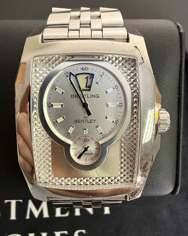 2018 Breitling Bentley Flying B 38.5MM Silver Dial Steel Bracelet (A28362/2157610)