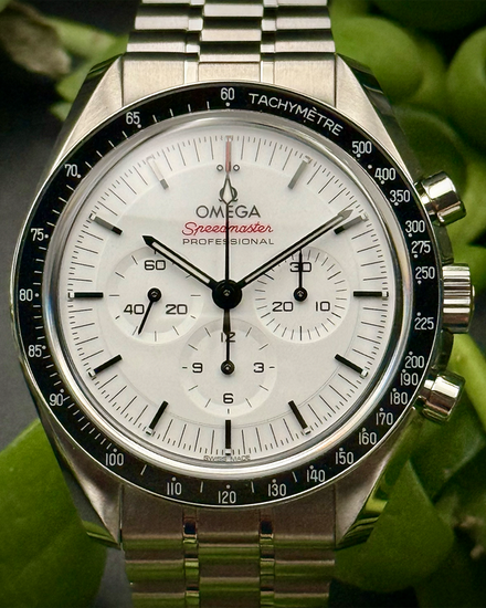 2025 Omega Speedmaster Professional Moonwatch 42MM White Dial Steel Bracelet (310.30.42.50.04.001)