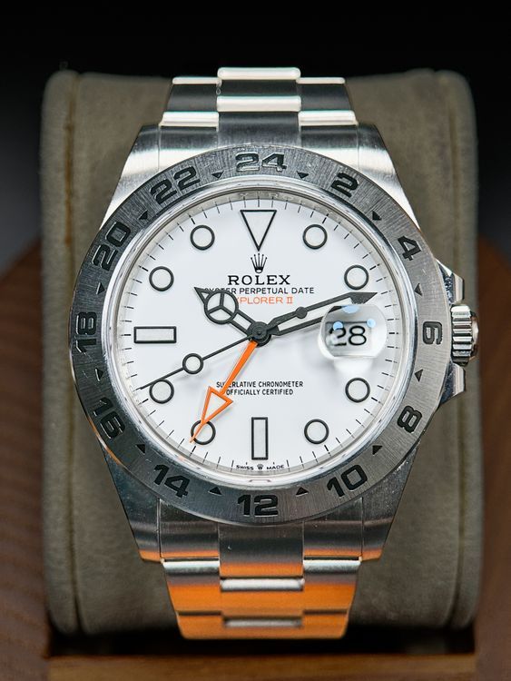 No Reserve - 2021 Rolex Explorer II "Polar" 42MM White Dial Oyster Bracelet (226570)