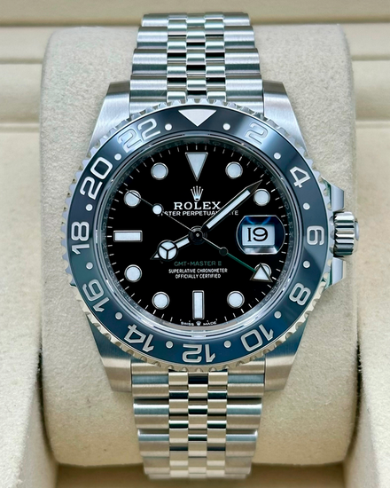 2026 Rolex GMT-Master II "Bruce Wayne" 40MM Black Dial Jubilee Bracelet (126710GRNR)