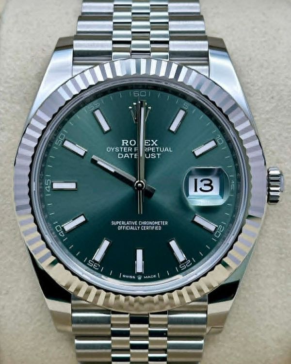 2026 Rolex Datejust 41MM Mint Green Dial Jubilee Bracelet (126334)