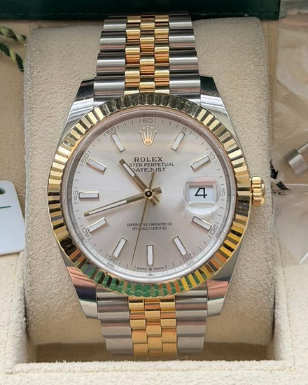 2024 Rolex Datejust 41MM Silver Dial Two-Tone Jubilee Bracelet (126333)