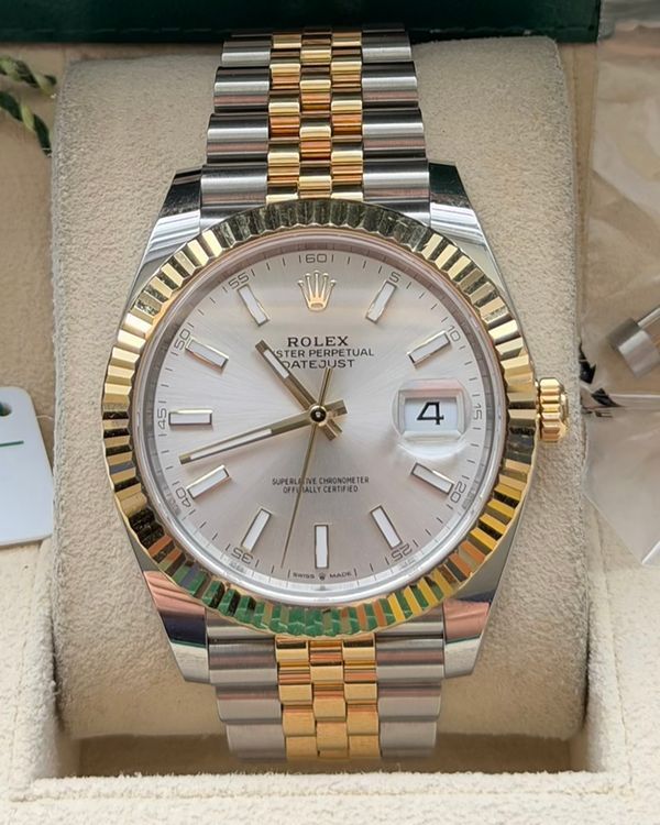 2024 Rolex Datejust 41MM Silver Dial Two-Tone Jubilee Bracelet (126333)