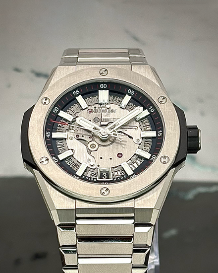 2025 Hublot Big Bang Integrated 40MM Skeleton Dial Titanium Bracelet (456.NX.0170.NX)