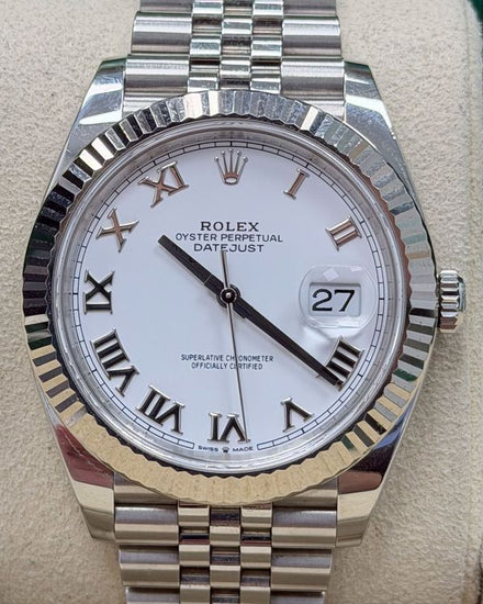 2023 Rolex Datejust 41MM White Dial Jubilee Bracelet (126334)