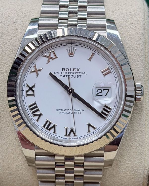 2023 Rolex Datejust 41MM White Dial Jubilee Bracelet (126334)