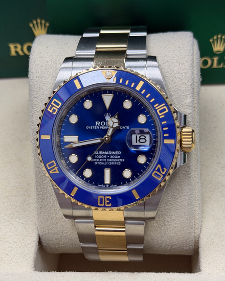 2022 Rolex Submariner Date "Bluesy" 41MM Blue Dial Two-Tone Oyster Bracelet (126613LB)