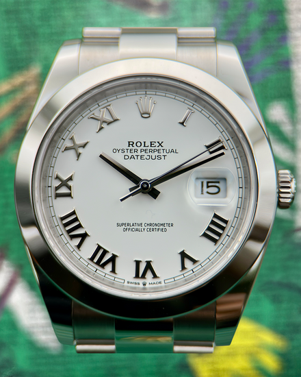 2026 Rolex Datejust 41MM White Dial Oyster Bracelet (126300)