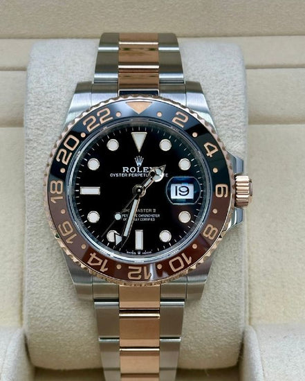 2021 Rolex GMT-Master II "Rootbeer" 40MM Black Dial Two-Tone Oyster Bracelet (126711CHNR)