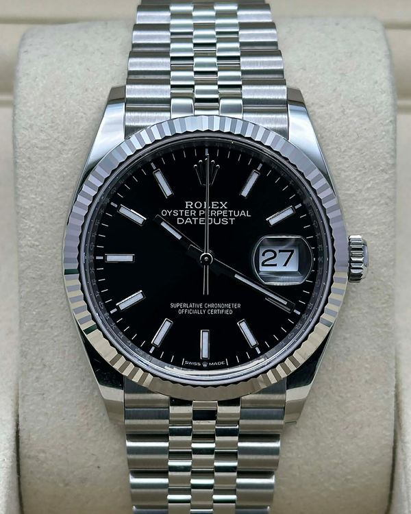 2026 Rolex Datejust 36MM Black Dial Jubilee Bracelet (126234)