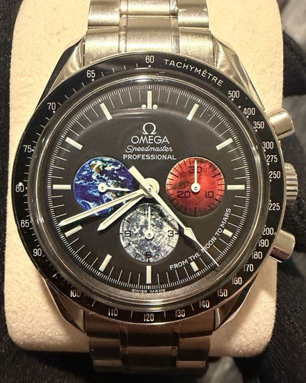 2011 Omega Speedmaster Professional Moonwatch "From Moon to Mars" 42MM Black Dial Steel Bracelet (3577.50.00)