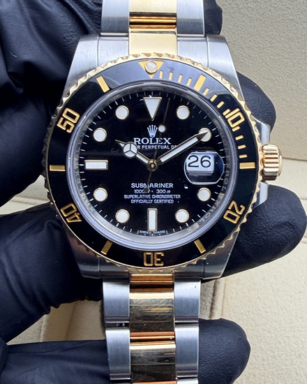 2016 Rolex Submariner Date 40MM Black Dial Two-Tone Oyster Bracelet (116613LN)
