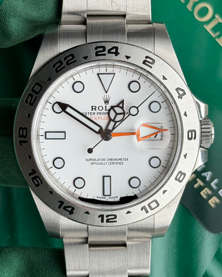 2021 Rolex Explorer II "Polar" 42MM White Dial Oyster Bracelet (216570)