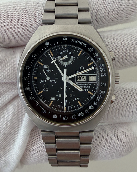 Omega Speedmaster Mark IV 42MM Black Dial Steel Bracelet (176.0012)