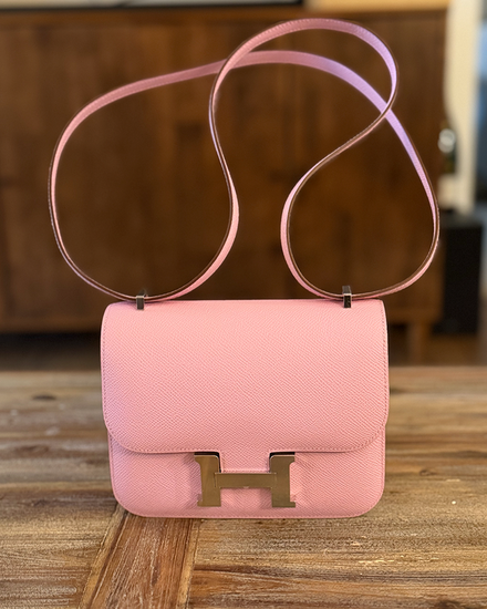 2026 Hermès Constance 18 Mauve Sylvestre Epsom Palladium Hardware (Constance)