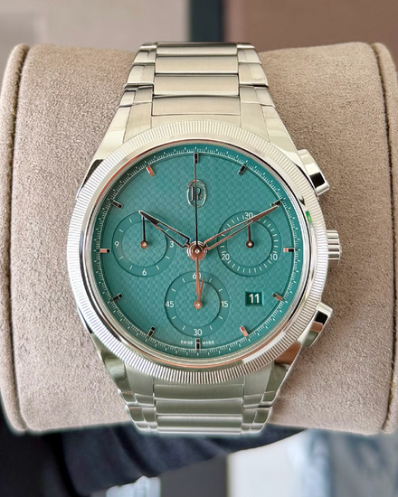 2025 Parmigiani Fleurier Tonda Chronograph "Yoshida" L.E. 42MM Green Dial Steel Bracelet (PFS915-1020001-100182)