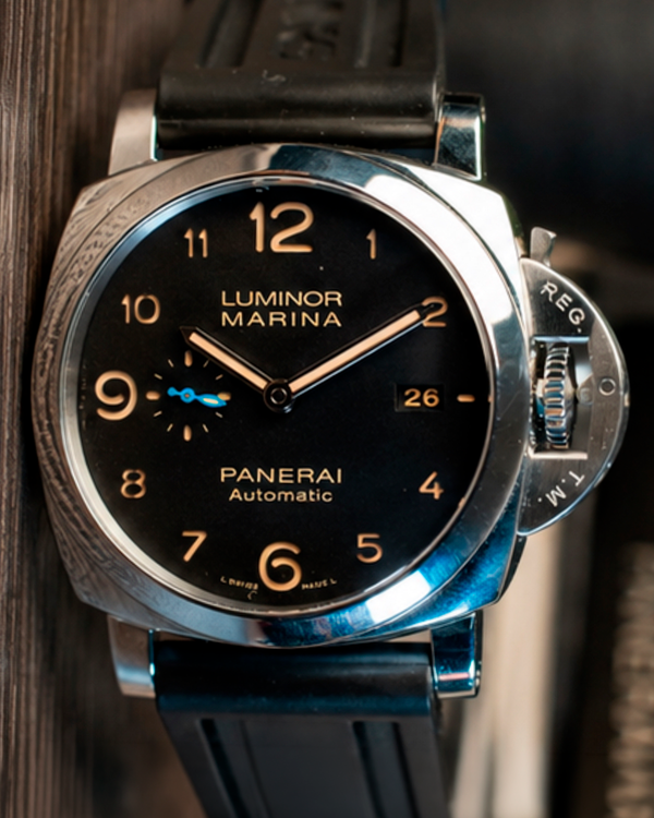 2019 Panerai Luminor Marina 1950 3 Days 44MM Black Dial Rubber Strap (PAM01359)