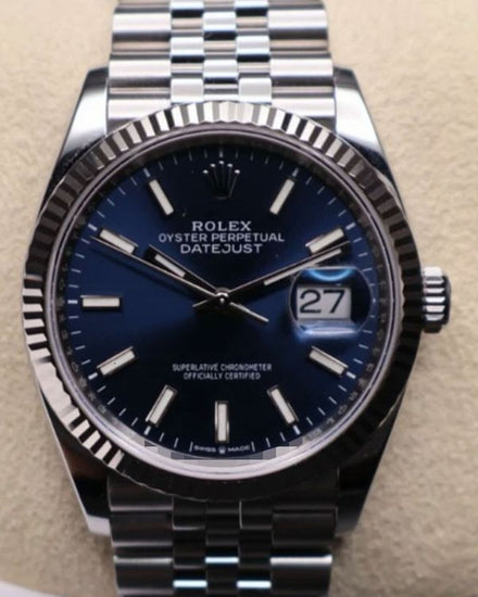 2021 Rolex Datejust 36MM Blue Dial Jubilee Bracelet (126234)