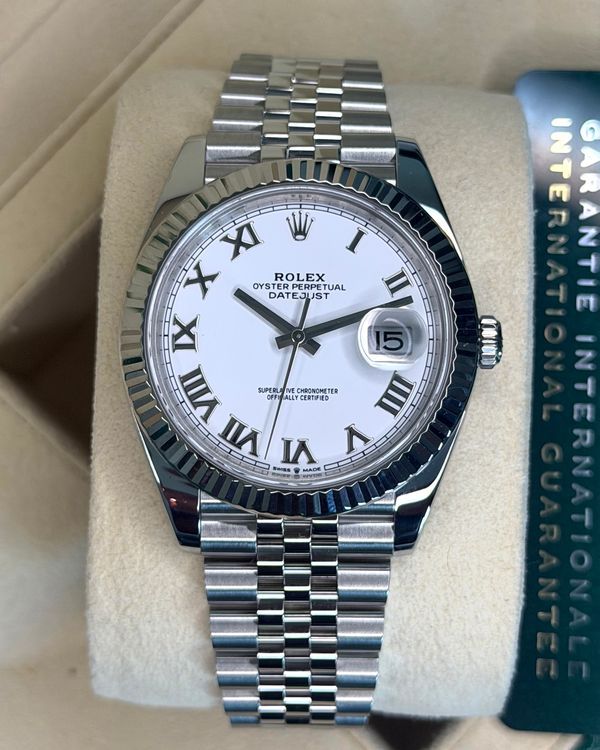2021 Rolex Datejust 41MM White Dial Jubilee Bracelet (126334)