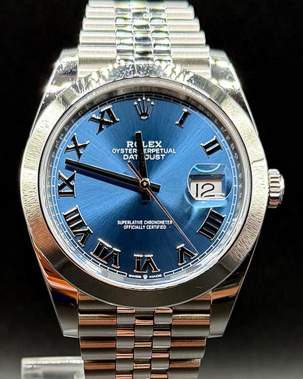 2025 Rolex Datejust 41MM Blue "Azzurro" Dial Jubilee Bracelet (126300)