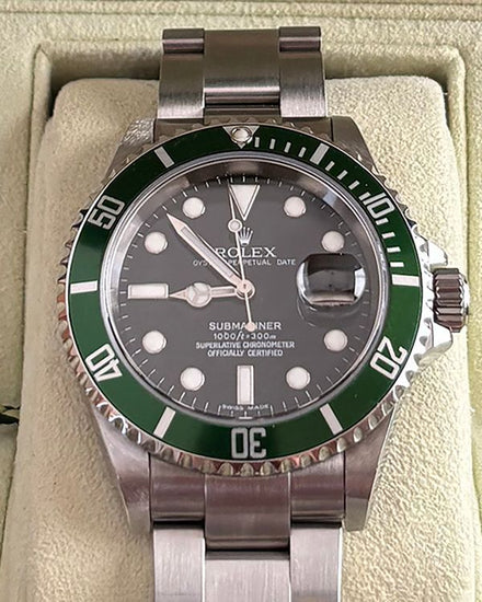 2007 Rolex Submariner Date "Kermit" 40MM Black Dial Oyster Bracelet (16610V)