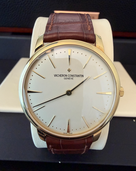 2006 Vacheron Constantin Patrimony Grand Taille 40MM Silver Dial Leather Strap (81180/000J-9118)
