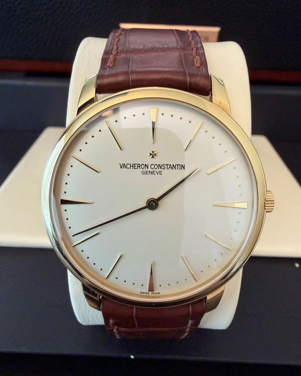2006 Vacheron Constantin Patrimony Grand Taille 40MM Silver Dial Leather Strap (81180/000J-9118)