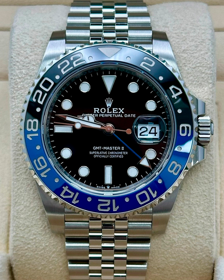2023 Rolex GMT-Master II "Batgirl" 40MM Black Dial Jubilee Bracelet (126710BLNR)