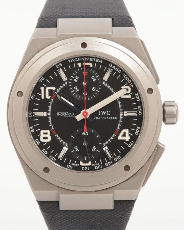 IWC Schaffhausen Ingenieur Chronograph AMG 42MM Black Dial Rubber Strap (IW372503)