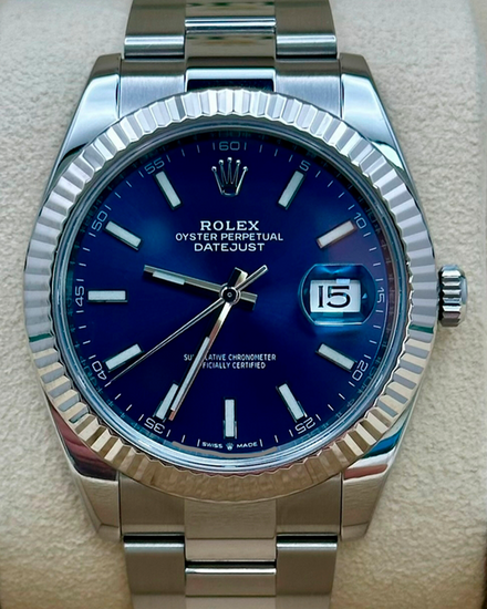 2020 Rolex Datejust 41MM Blue Dial Oyster Bracelet (126334)