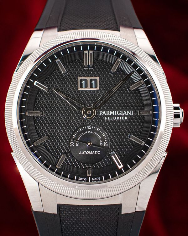2021 Parmigiani Fleurier Tonda GT Big Date 42MM Black Dial Rubber Strap (PFC910-0000210-X01482)