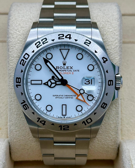 2023 Rolex Explorer II "Polar" 42MM White Dial Oyster Bracelet (226570)