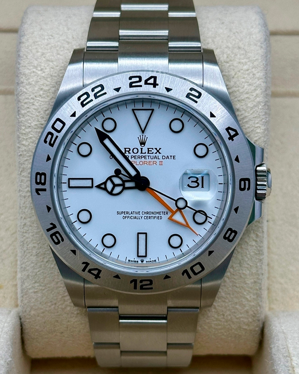 2023 Rolex Explorer II "Polar" 42MM White Dial Oyster Bracelet (226570)
