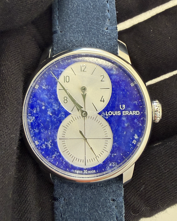 2025 Louis Erard Le Régulateur "Lapis-Lazuli" L. E. 42MM Blue "Lapis-Lazuli" Dial Leather Strap (85237AA35.BVA35)