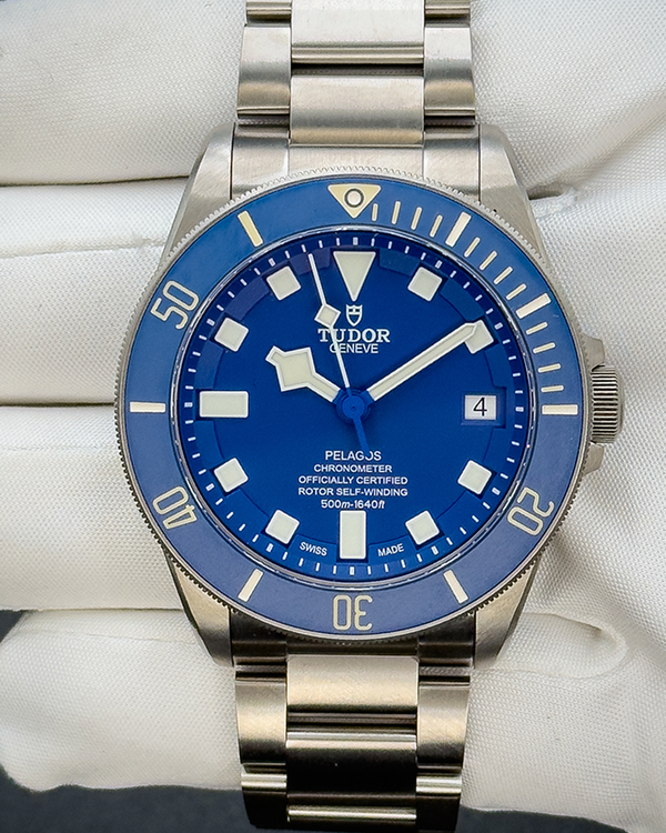 No Reserve - 2021 Tudor Pelagos 42MM Blue Dial Titanium Bracelet (25600TB)