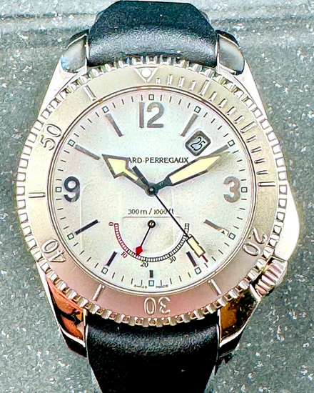 Girard Perregaux Sea Hawk II 42MM White Dial Rubber Strap (4990)
