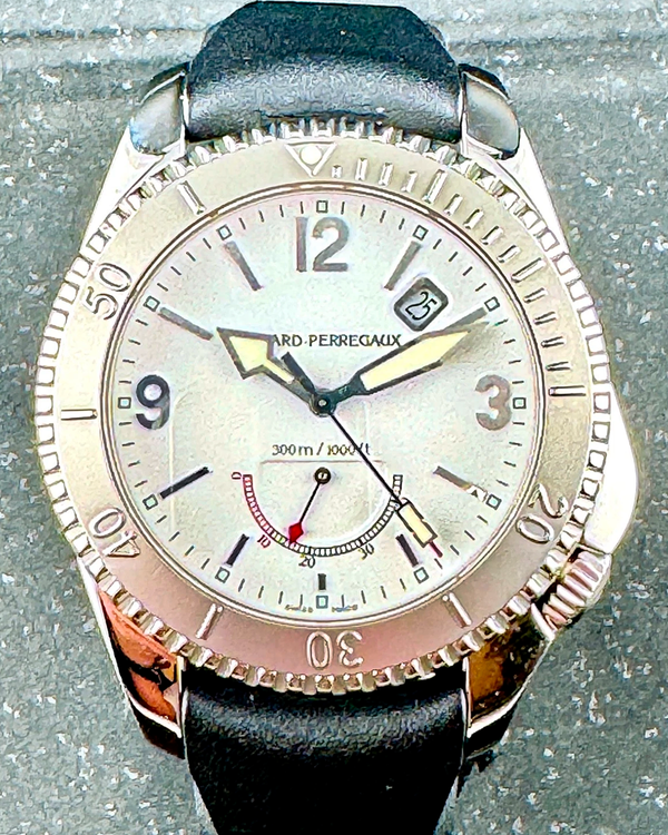 Girard Perregaux Sea Hawk II 42MM White Dial Rubber Strap (4990)