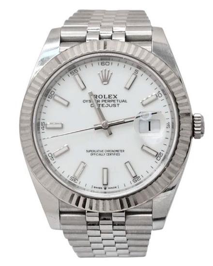 2022 Rolex Datejust 41MM White Dial Jubilee Bracelet (126334)