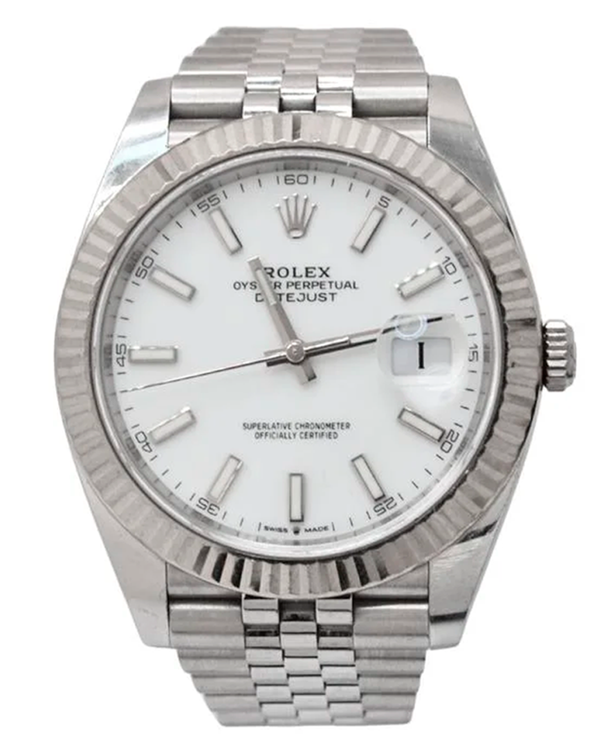 2022 Rolex Datejust 41MM White Dial Jubilee Bracelet (126334)