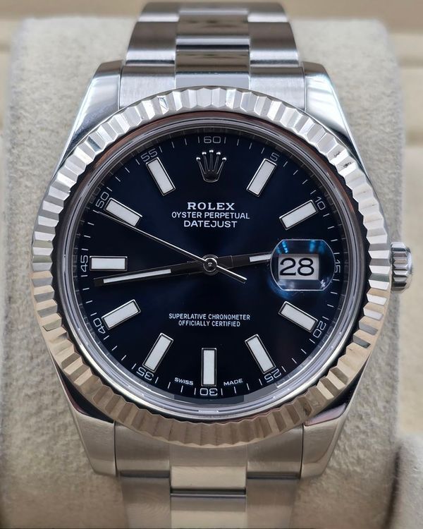 Rolex Datejust II 41MM Blue Dial Oyster Bracelet (116334)