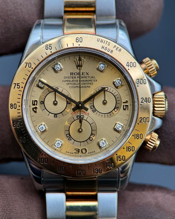 Rolex Cosmograph Daytona 40MM Champagne Dial Two-Tone Oyster Bracelet (116523)