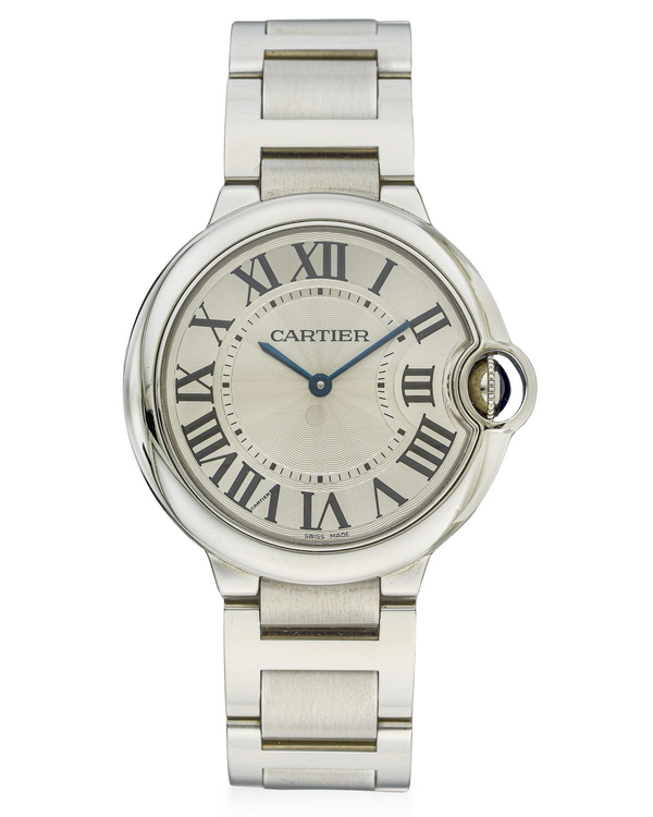 Cartier Ballon Bleu 36MM Quartz Silver Dial Steel Bracelet (3005)