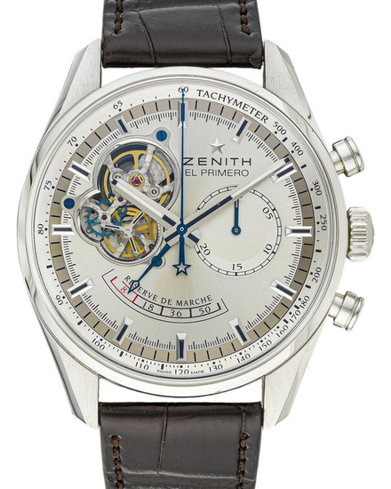 Zenith El Primero Chronomaster Power Reserve 42MM Silver Dial Leather Strap (03.2080.4021/01.C494)