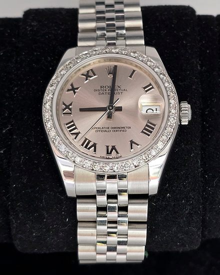 2012 Rolex Datejust 31MM Pink Dial Jubilee Bracelet (178240)