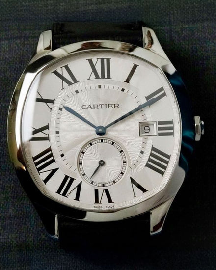 No Reserve - 2022 Cartier Drive De Cartier 41MM Silver Dial Leather Strap (WSNM0015)