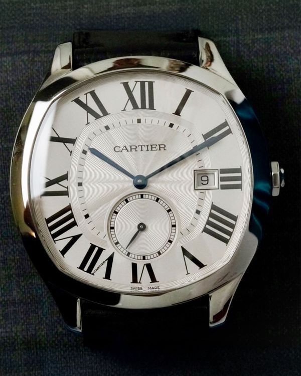No Reserve - 2022 Cartier Drive De Cartier 41MM Silver Dial Leather Strap (WSNM0015)