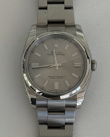 2018 Rolex Oyster Perpetual 36MM Silver Dial Oyster Bracelet (116000)